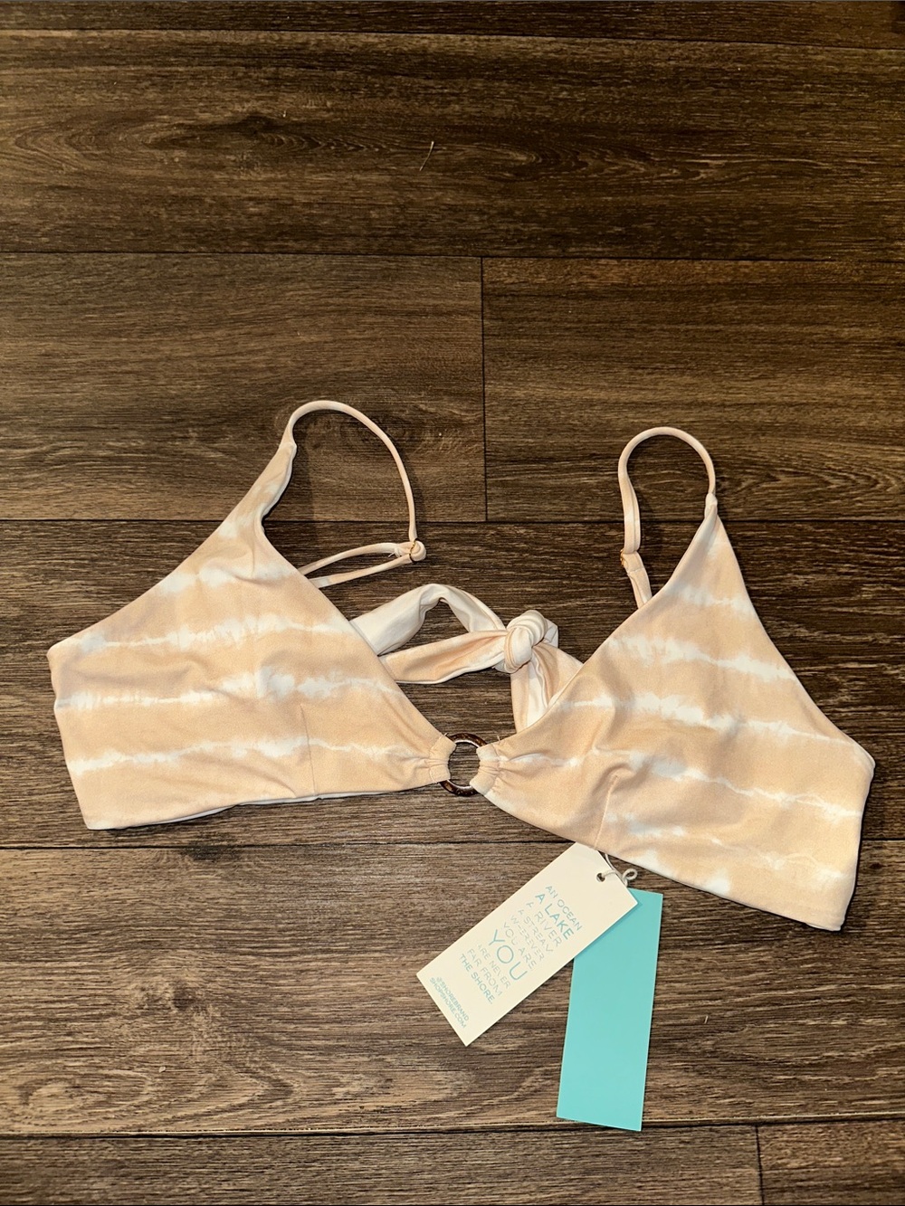 Shore New circle top Light Peach Tie-Dye
